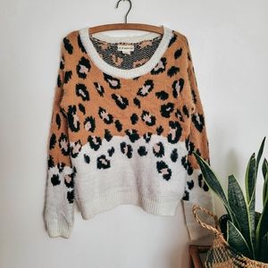 If it were me leopard print soft knit top
